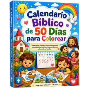 Calendario Bíblico de 50 Días para Colorear